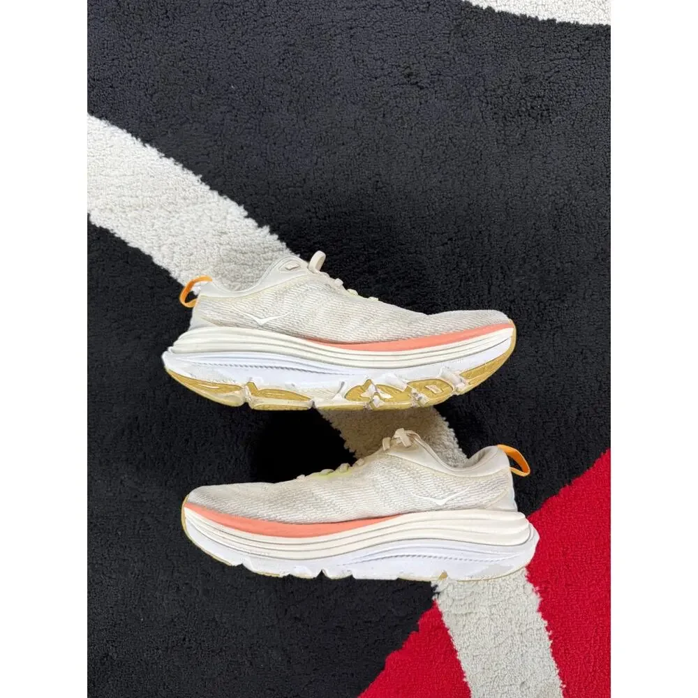 Hoka Shoes Womens Size 9D Gaviota 5 Wide One One Peach Athletic Running Sneakers